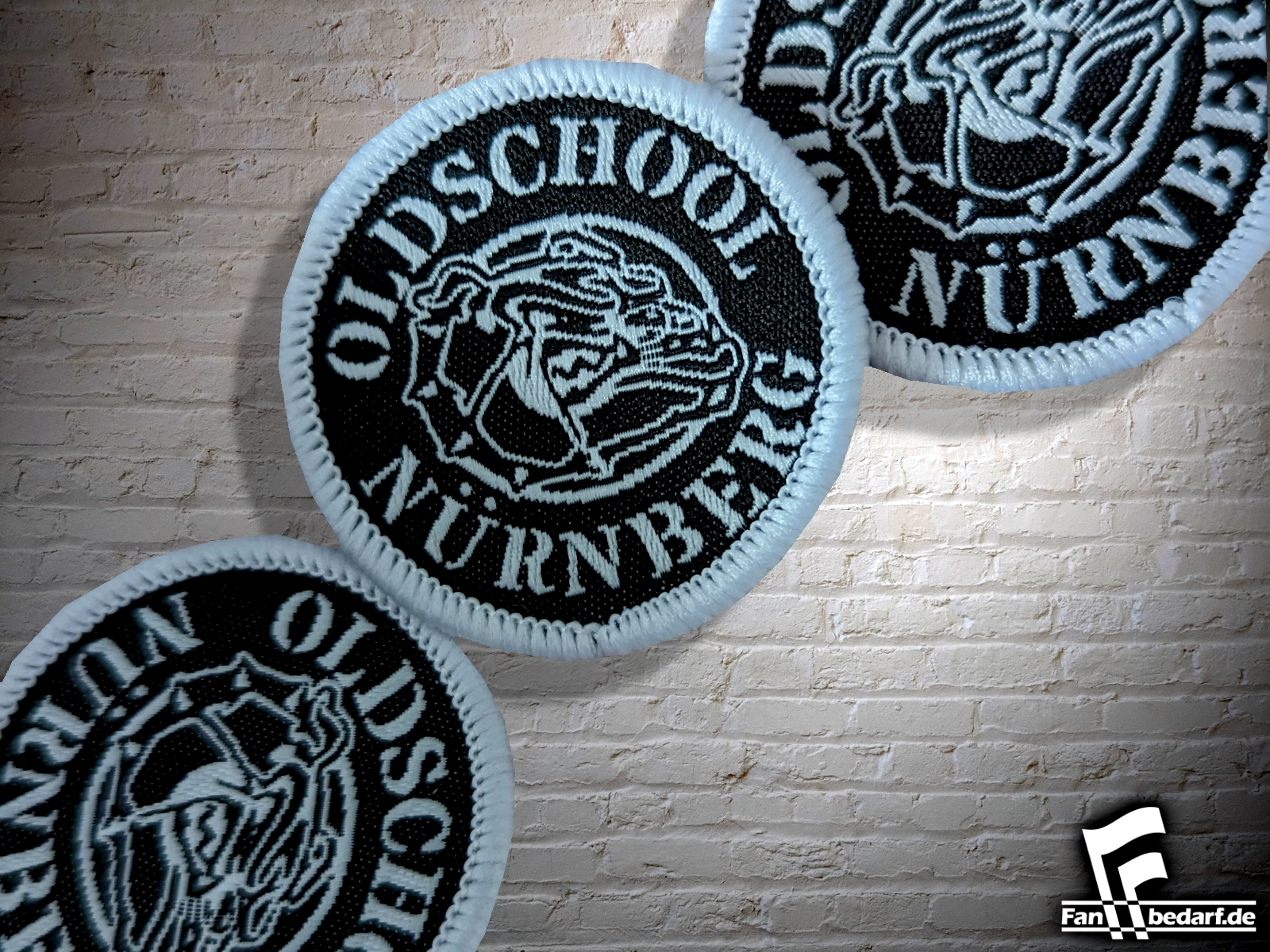Gewebter Patch vom Fanclub Oldschool Nürnberg ✯ individuelle Fankleidung